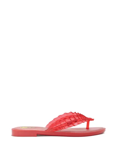 GANNI Melissa ruffled-strap flip-flops