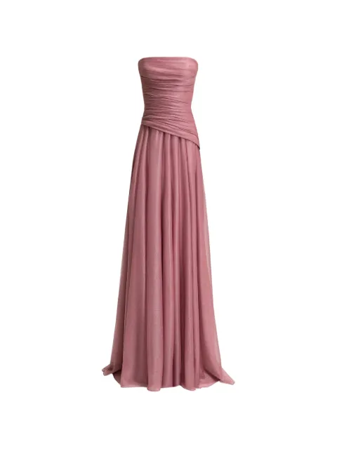 Gemy Maalouf strapless shimmer-finish gown