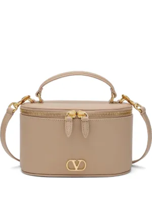 Valentino Garavani VLogo Signature mini vanity bag in grainy calfskin