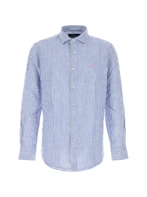 Polo Ralph Lauren custom fit striped seersucker shirt