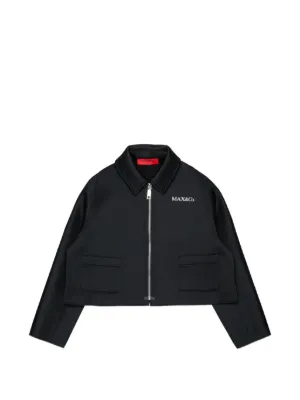 MAX&Co. Kids logo-print bomber jacket