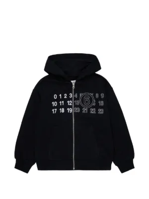 MM6 Maison Margiela Kids Numeric Signature hoodie