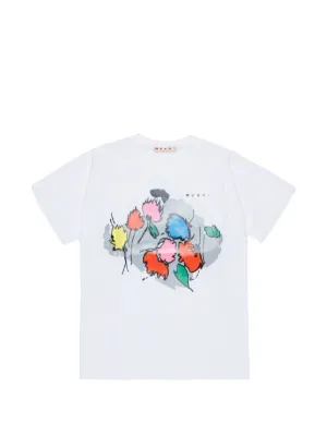 Marni Kids floral-print T-shirt