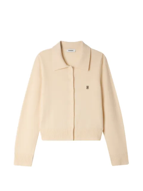 SANDRO shirt-collar cardigan