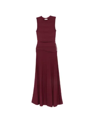 SANDRO button-embellished maxi dress