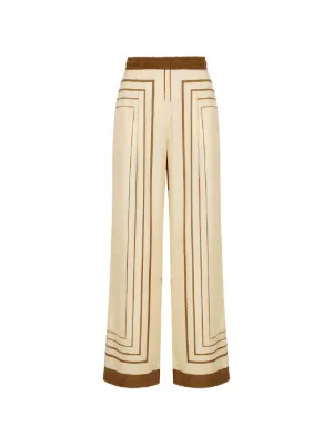 Nicholas Sandra pant - ivory spice scarf print