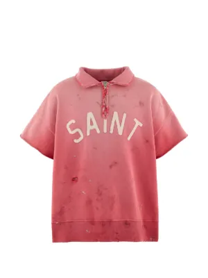 SAINT MXXXXXX half-zip polo shirt