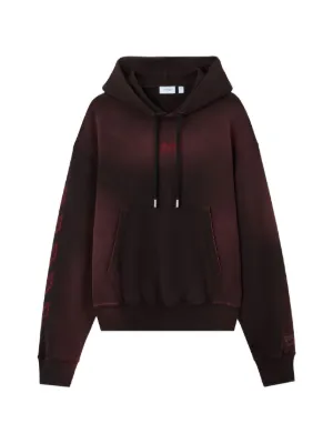 Off-White x AC Milan logo-embroidered hoodie