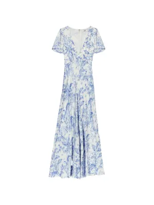 Maje flowing patterned maxi dress