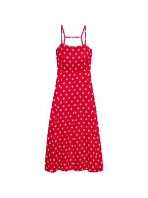 Maje polka-dot midi dress