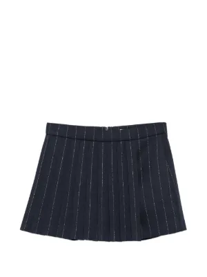 Maje pinstripe pleated shorts