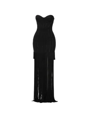 Elisabetta Franchi strapless maxi dress