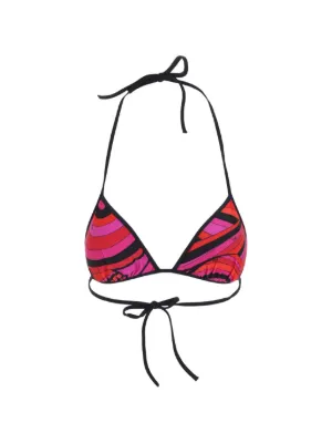 PUCCI Iride print triangle bikini top