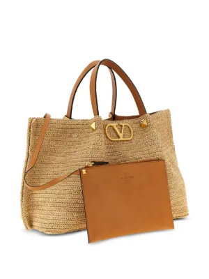 Valentino Garavani VLogo Signature stud-embellished tote bag