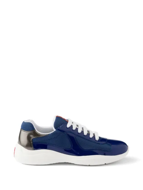 Prada patent-leather and technical-fabric America's Cup sneakers