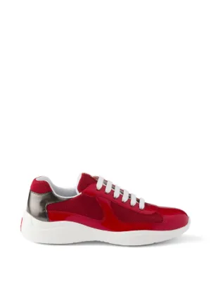 Prada patent-leather and technical-fabric America's Cup sneakers
