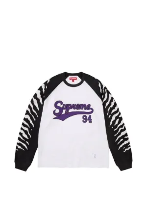 Supreme tiger-print long-sleeves T-shirt
