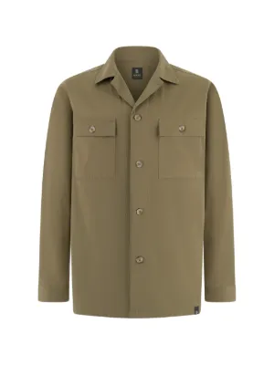 Boggi Milano chest-pocket open-collar shirt