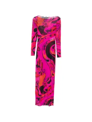 PUCCI Orchidee-print tulle dress