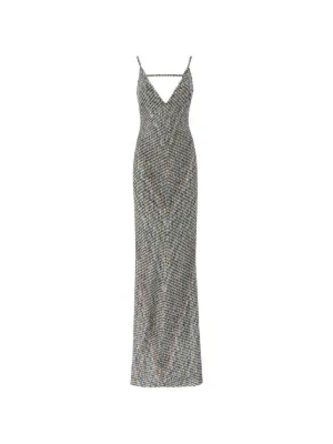 Missoni long dress with open back and sequins