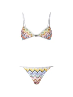 Missoni Zigzag-knit bikini