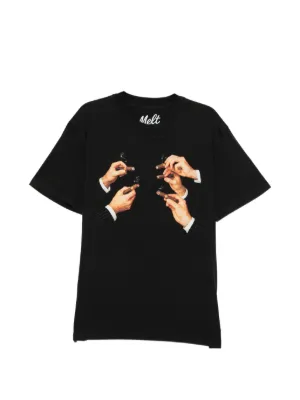 Melt cotton crew-neck T-shirt