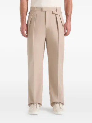 Manière De Voir Pierre relaxed fit pleated tailored trousers