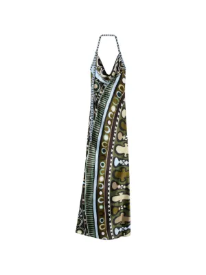 PUCCI Soleil-print satin dress