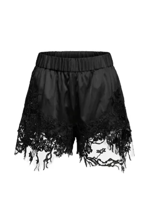 Almaz lace-trim mini shorts