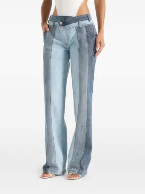 Manière De Voir Jacinda - colour block denim jeans 