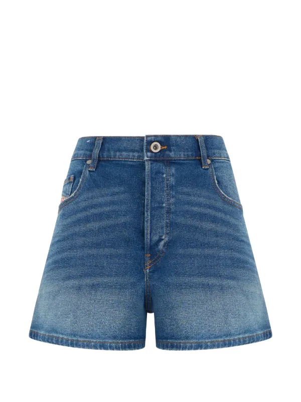 Diesel distressed high-waisted shorts