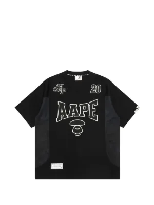 AAPE BY *A BATHING APE&reg; Moonface varsity T-shirt