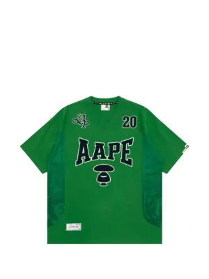 AAPE BY *A BATHING APE&reg; Moonface varsity T-shirt