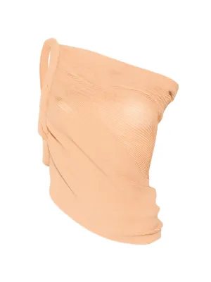 Alberta Ferretti one-shoulder draped top