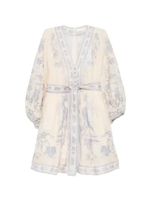 ZIMMERMANN Indra floral-print mini dress