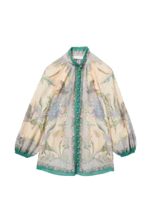 ZIMMERMANN Indra Billow floral-print shirt