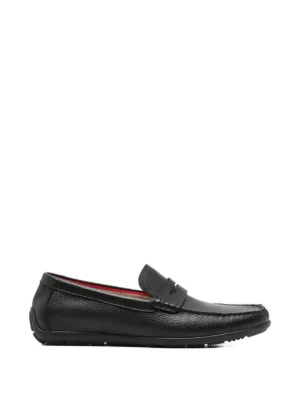 SERGIO MORETTI FIRENZE grained leather loafers