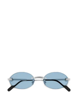 Cartier rimless round-frame sunglasses