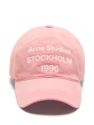 Acne Studios logo-print cotton cap