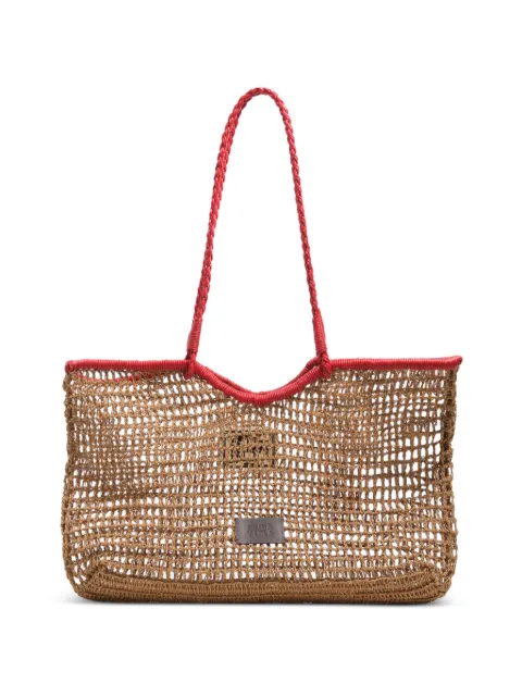 BIMBA Y LOLA  large woven-design tote bag