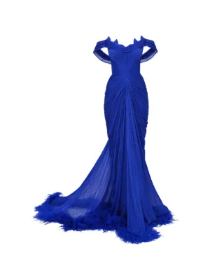 Iris Serban Eleria ruched maxi gown