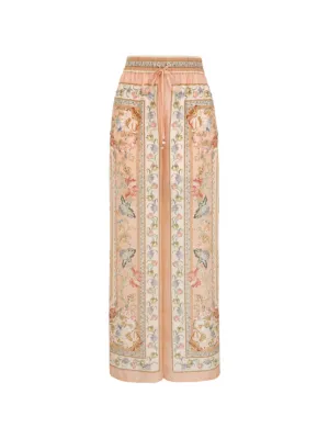 ZIMMERMANN Roselight floral-print silk trousers