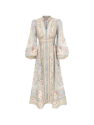 ZIMMERMANN Roselight Plunge floral-print mini dress