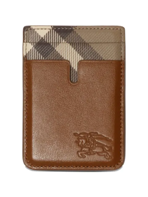 Burberry pop Check magnetic card case
