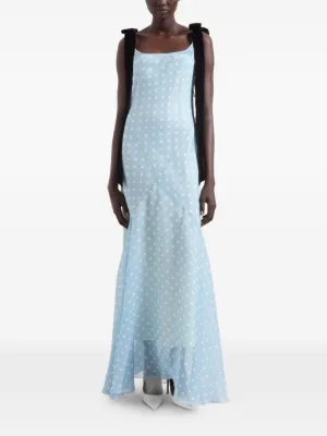 Nina Ricci polka-dot mermaid maxi dress