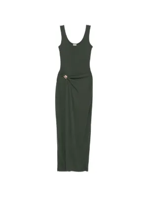 Nanushka Nenet scoop-neck ruched maxi dress