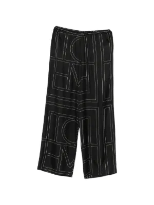 TOTEME logo-embroidered palazzo pants