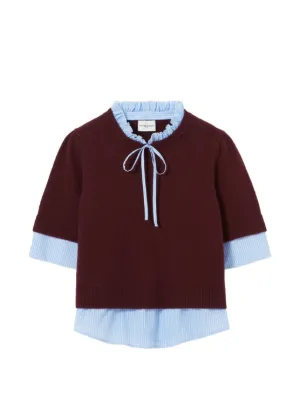 Claudie Pierlot short-sleeve layered top 