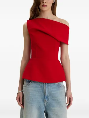 MOOS STUDIO Edit off-shoulder peplum top