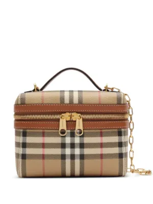 Burberry mini Check vanity bag